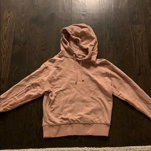 pink hoodie